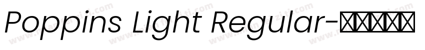 Poppins Light Regular字体转换
